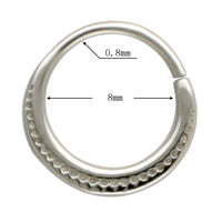 Cargar imagen en el visor de la galería, Nasenring Septum Piercing Edelstahl Pünktchen Sichel - chic - net.de
