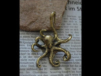Load image into Gallery viewer, Ohrgewicht 4mm Hook Messing Oktopus 70mm Kraken - chic - net.de
