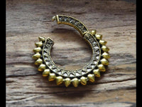 Load image into Gallery viewer, Ohrgewicht Brass 4mm Expander Piercing Clicker Sonne - chic - net.de
