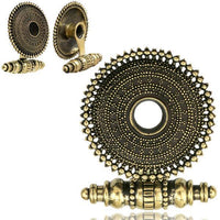 Load image into Gallery viewer, Ohrgewicht Messing 25mm Flesh Tunnel Teller Querstab - chic - net.de
