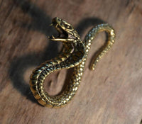 Load image into Gallery viewer, Ohrgewicht Messing 3mm 8ga Kobra Schlange Hook - chic - net.de
