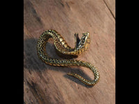 Load image into Gallery viewer, Ohrgewicht Messing 3mm 8ga Kobra Schlange Hook - chic - net.de
