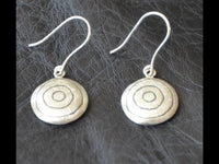 Load image into Gallery viewer, Ohrringe 925 Sterling Silber rund Kreise schwarz 16mm - chic - net.de
