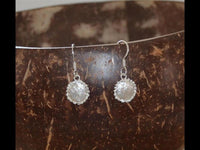 Load image into Gallery viewer, Ohrringe 925 Sterling Silber Sonne gebürstet 11mm - chic - net.de
