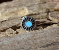 Load image into Gallery viewer, Ohrstecker 925 Silber Rad E - Coat Epoxid blau oxidiert - chic - net.de
