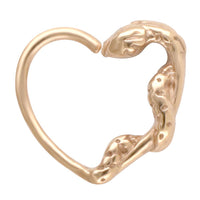 Load image into Gallery viewer, Nasenring Septum Piercing Edelstahl Herz Schlange
