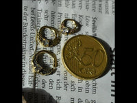 Cargar imagen en el visor de la galería, Universal Piercing Ring Brass klar Kristall Knoten celtic
