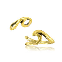 Load image into Gallery viewer, Universal Piercing Ring Brass gold Welle Wave
