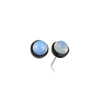 Load image into Gallery viewer, Gewindelose Piercing Enden 0.45mm Holz Stein Halbkugel
