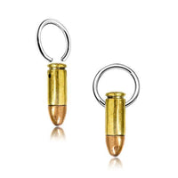 Load image into Gallery viewer, Piercing Klemmkugel Ring Brass Kupfer Edelstahl Bullet
