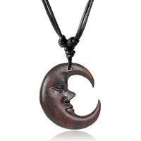 Load image into Gallery viewer, Nara Holz-Ketten: Natürlicher Holzschmuck mit Frei Verstellbarer Baumwollkette
