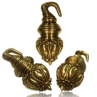 Load image into Gallery viewer, Piercing 90g Ohrgewicht Brass gold Tropfen Hook 6mm - chic - net.de
