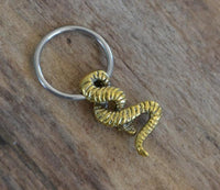 Load image into Gallery viewer, Piercing Klemmkugel Ring Brass Edelstahl Schlange - chic - net.de
