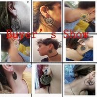 Load image into Gallery viewer, Piercing Messing Hook Ohrhänger 1.5mm Schmetterling Blumen - chic - net.de
