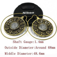 Load image into Gallery viewer, Piercing Ohrgewicht Brass Stein weiß Winkekatze Spirale - chic - net.de
