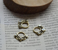 Cargar imagen en el visor de la galería, Piercing Ring Brass Kreise Raute Septum Ohrring - chic - net.de
