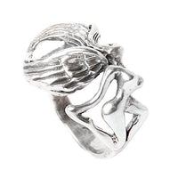 Load image into Gallery viewer, Ring filigran nackte Frau Engel 925e Sterling Silber - chic - net.de
