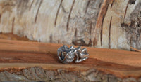 Load image into Gallery viewer, Ring filigran nackte Frau Engel 925e Sterling Silber - chic - net.de
