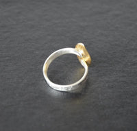 Load image into Gallery viewer, Ring vergoldet 925 Sterlingsilber Blatt verstellbar - chic - net.de
