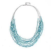 Load image into Gallery viewer, Schmuckset Damen Kette OhrringeTürkis Steine Perlen rund 50 cm Karabiner - chic - net.de
