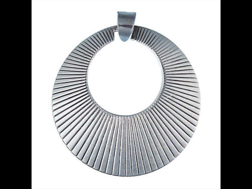 Silberanhänger Kreis Strahlen Loch Anhänger Sterling Silber 925er nickelfrei - chic - net.de