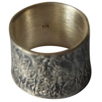 Load image into Gallery viewer, Silberring 925 Sterlingsilber Bandring Falten 15mm - chic - net.de
