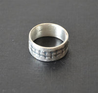 Load image into Gallery viewer, Silberring 925 Sterlingsilber Bandring Gitter 9mm - chic - net.de
