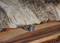 Cargar imagen en el visor de la galería, Silberring Blume spiralig 925er Sterling Silber Ring - chic - net.de
