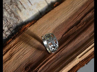 Cargar imagen en el visor de la galería, Silberring Blume spiralig 925er Sterling Silber Ring - chic - net.de
