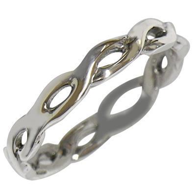 Silberring filigran gewundene Bänder Ring 925er Sterling Silber Damen Schmuck Ringe - chic - net.de