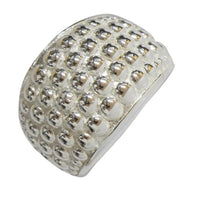 Load image into Gallery viewer, Silberring Halbkugeln gewölbt Band Ring 925er Sterling Silber Damen Herren Kugel Designer Schmuck - chic - net.de
