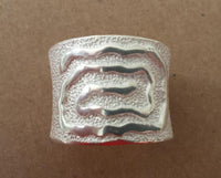 Load image into Gallery viewer, Silberring hell oxidiert offen Spirale eckig 925er Sterling Silber Damen Silberschmuck Ringe - chic - net.de
