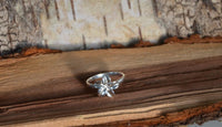 Load image into Gallery viewer, Silberring Lilie glänzend 925 Sterling Silber Ringe schmal - chic - net.de
