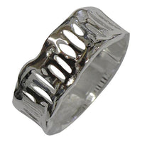 Load image into Gallery viewer, Silberring Löcher oval Ring aus 925er Sterling Silber Silberschmuck Unisex Designer Schmuck Ringe - chic - net.de
