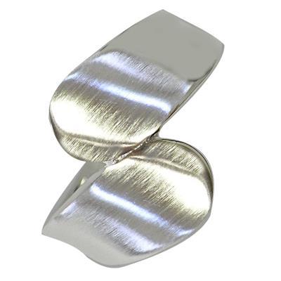 Silberring massiv gebürstet Ring 925er Sterling Silber Damen Designer Schmuck Ringe - chic - net.de