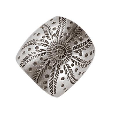 Silberring massiv Muster Sonne gestanzt Ring 925er Sterling Silber Ringschmuck Damen Ringe - chic - net.de