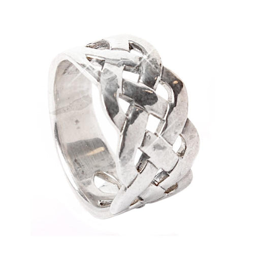 Silberring Netz Schleifen Ringe 925 Sterling keltisch Knoten Bandringe - chic - net.de