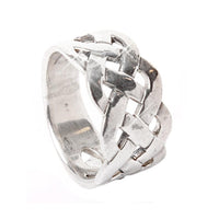 Load image into Gallery viewer, Silberring Netz Schleifen Ringe 925 Sterling keltisch Knoten Bandringe - chic - net.de
