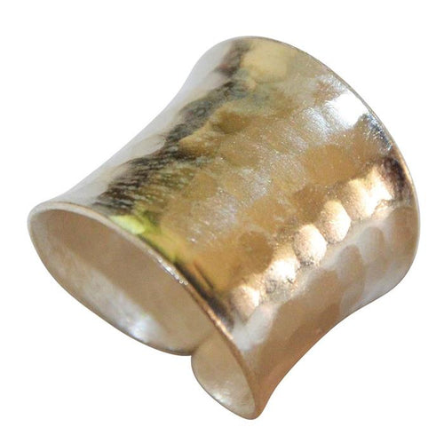 Silberring offen verstellbar breit 18 - 20 mm Schuppen Muster - chic - net.de