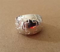 Load image into Gallery viewer, Silberring Puzzle Muster hell oxidiert Ring 925er Sterling Silber Damen Designer Schmuck - chic - net.de
