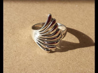 Load image into Gallery viewer, Silberring Ring glänzend Flügel Ringe 925er Sterling Silber Damen Schmuck - chic - net.de
