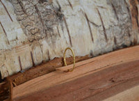 Cargar imagen en el visor de la galería, Silberring vergoldet schmal Seil Optik 1mm gold - chic - net.de
