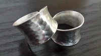 Load image into Gallery viewer, Silberringe gehämmert 15mm breit offen verstellbar Ringe 925 Sterling Silber - chic - net.de
