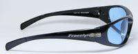Load image into Gallery viewer, Sonnenbrille 400 UV Freestyle Markenbrille sportlich blau getönt Silikonauflagen - chic - net.de

