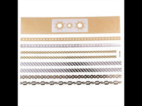 Load image into Gallery viewer, Tattoo Motivbogen golden silbern temporär Seile Sonnen Klebetattoos Schmuck Tattoos - chic - net.de
