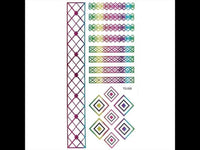Load image into Gallery viewer, Tattoo Motivbogen schilldernd bunt temporär Klebetattoos Gitterband Schmuck Tattoos - chic - net.de
