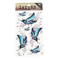Load image into Gallery viewer, Tattoo Schmetterlinge pink schwarz blau grün Diamanten klein rund 12 Motive 1 Bogen - chic - net.de
