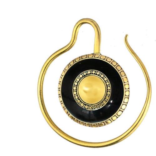 Tribal - Ohrgewicht Messing Harzeinlage Ohrgewicht 3mm - chic - net.de