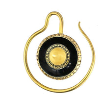 Cargar imagen en el visor de la galería, Tribal - Ohrgewicht Messing Harzeinlage Ohrgewicht 3mm - chic - net.de
