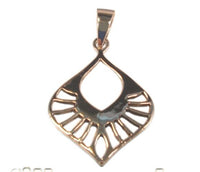 Load image into Gallery viewer, Silberanhänger Lochmuster Tropfen Anhänger Sterling Silber 925er Unisex Schmuck
